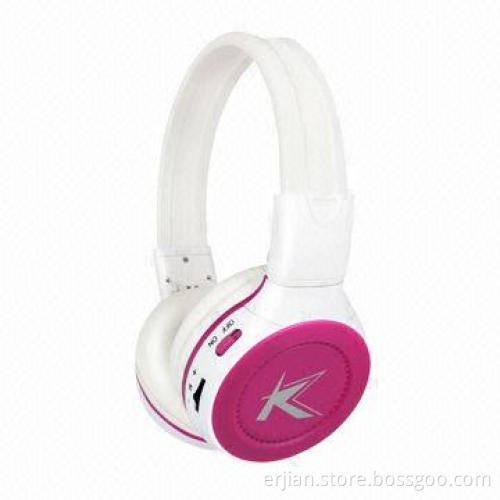 2013 New Wireless SD T-Flash Card Headphone with FM Radio, Colorful Running Light, OEM